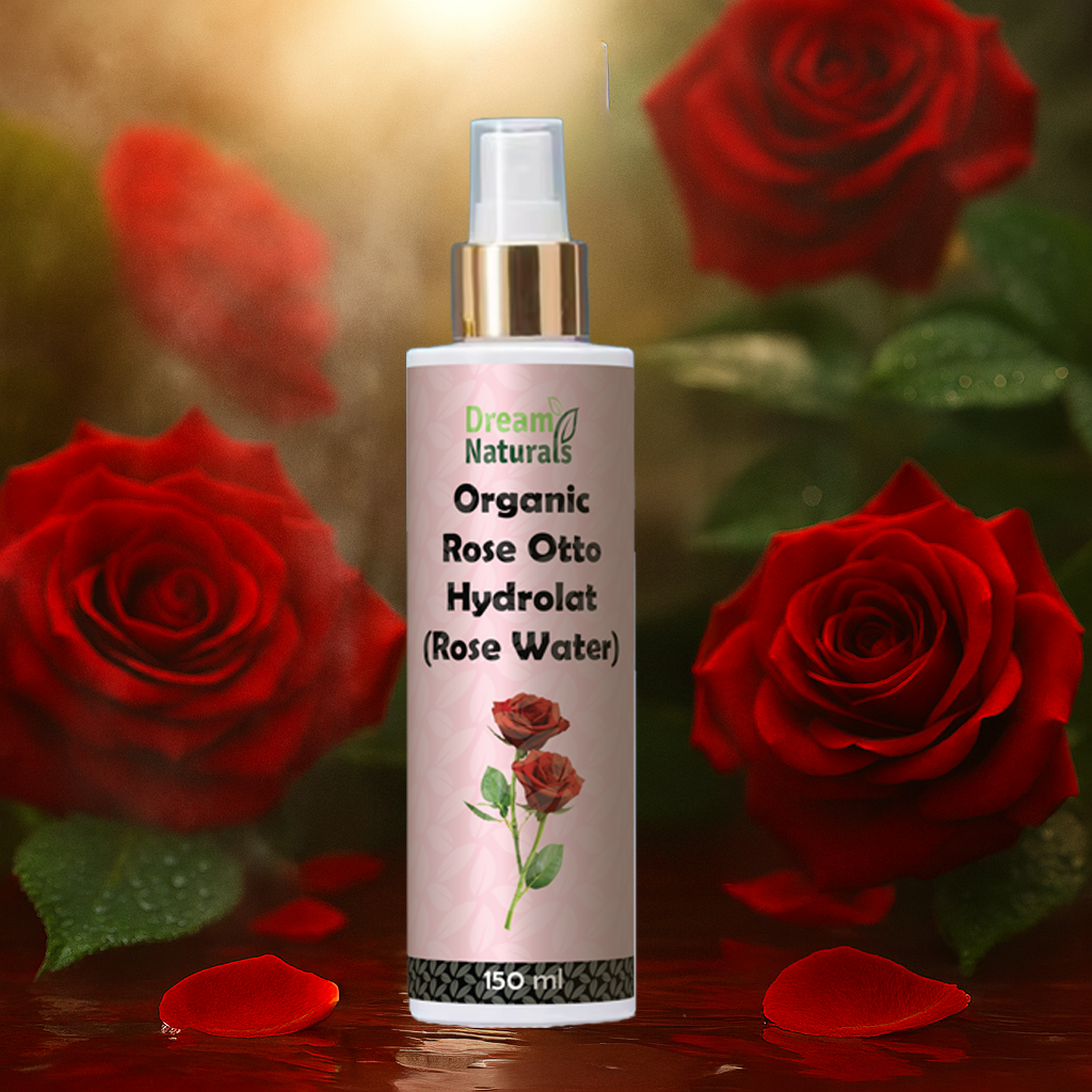 Dream Naturals Organic Rose Otto Hydrolat (Rose Water) Mist 150ml