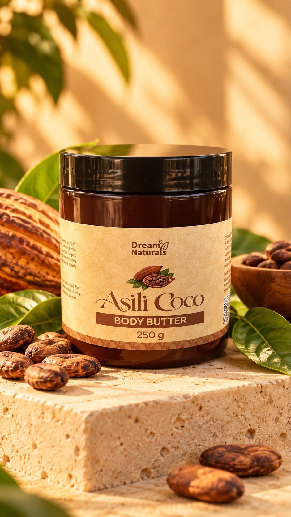 Dream Naturals Asili Coco Body Butter 250g - Rich Moisturizing Formula for Soft & Smooth Skin, Ideal for Daily Use - Image 2