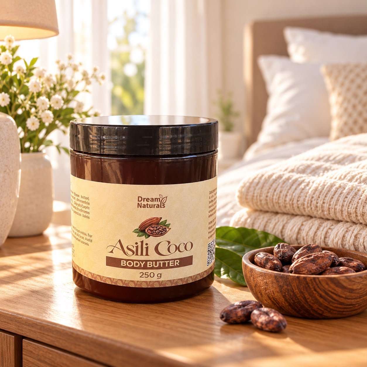 Dream Naturals Asili Coco Body Butter 250g - Rich Moisturizing Formula for Soft & Smooth Skin, Ideal for Daily Use - Image 4