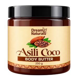 Dream Naturals Asili Coco Body Butter 250g - Rich Moisturizing Formula for Soft & Smooth Skin, Ideal for Daily Use