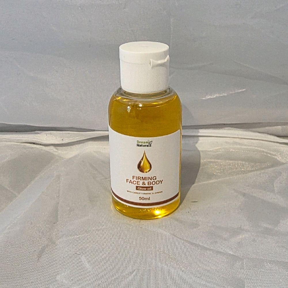 Dream Naturals Firming Face & Body Glow Oil 50ml with Carrot Turmeric & Juniper for Radiant Skin Cosmetic - Image 3