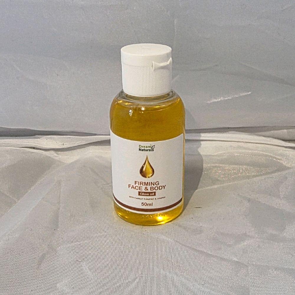 Dream Naturals Firming Face & Body Glow Oil 50ml with Carrot Turmeric & Juniper for Radiant Skin Cosmetic - Image 4