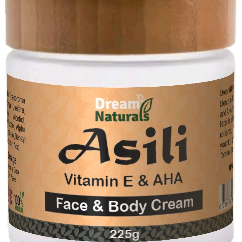 Dreamy Naturals Asili Glow Bundle - Vitamin E & AHA Face & Body Cream 225g, Golden Turmeric Sugar Scrub 300g, Firming Face & Body Glow Oil 150ml - Image 5